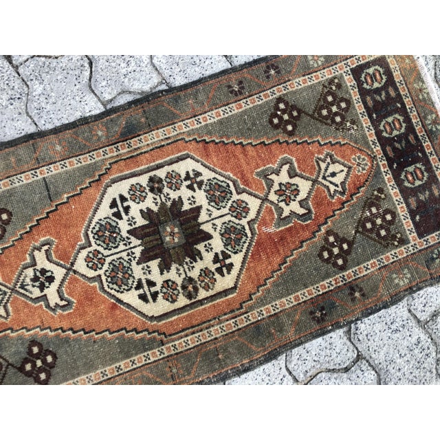 Tribal 1960s Vintage Handmade Rug For Sale - Image 3 of 6