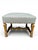 A handsome pair of late 19th century Italian carved giltwood ottomans, circa 1880–1900. Each features a newly upholstered...
