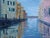 Venice Canal, Modern Impressionist Oil Painting For Sale