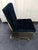 Contemporary Jonathan Adler Pair of Goldfinger Dining Chairs in Rialto Navy For Sale - Image 3 of 6