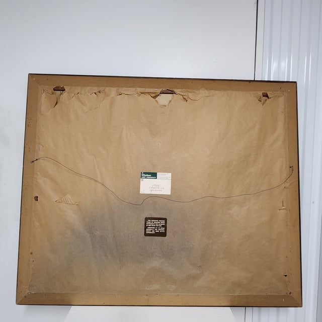 Framed Large-Scale 1960s French Modern Harbor Scene Oil Painting (43" × 36") For Sale - Image 15 of 15