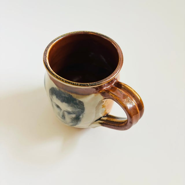 Contemporary Studio Pottery Mug - Monkeys and George W Bush For Sale - Image 3 of 11