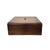 Asian Oriental Plain Surface Brown Natural Wood Small Square Accent Box For Sale - Image 3 of 8