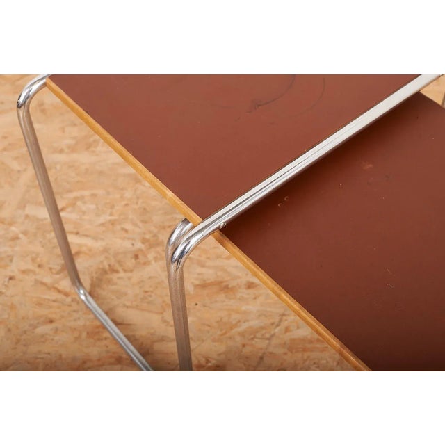 Red Bauhaus B9 Nesting Tables by Marcel Breuer, Set of 3 For Sale - Image 8 of 13