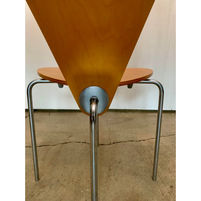 Wood 1990s Set on Five Chairs Made of Plywood and Steel. Haugensen Design for Bent Krogh For Sale - Image 7 of 17