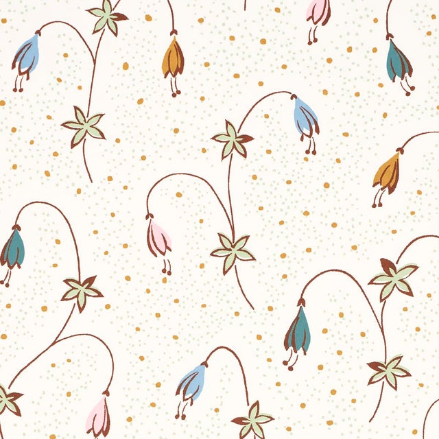 Contemporary SAMPLE - Schumacher Lolly Floral Wallpaper In Confetti For Sale - Image 3 of 4