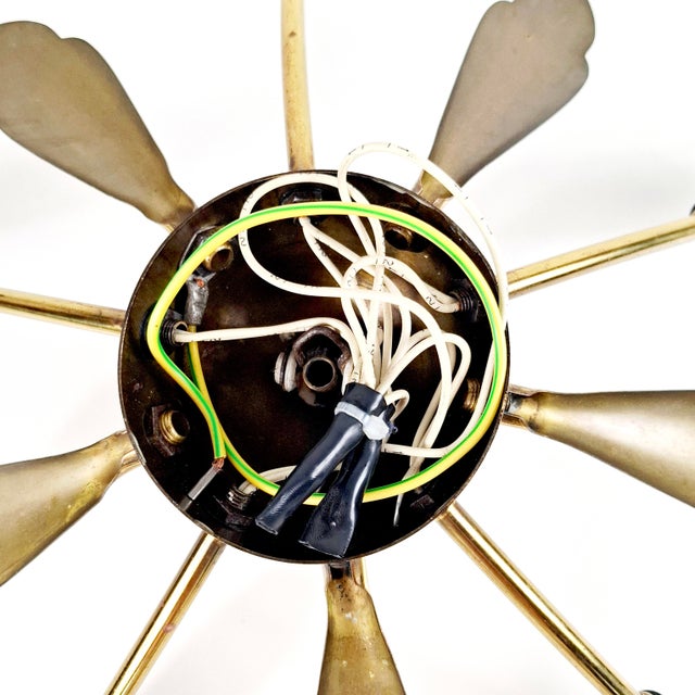 Mid-Century Modern Ceiling Light, Italy, 1950s For Sale - Image 9 of 18