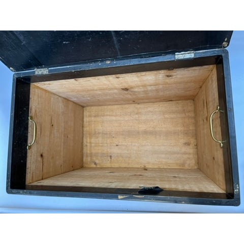 Chinoiserie Wood Trunk For Sale - Image 13 of 16