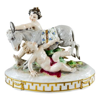 Large 20th Century Capodimonte Porcelain Figurine, 1890s For Sale