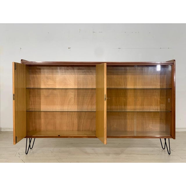 A very nice highboard is for sale. For sale is a very nice vintage highboard. • german design • 60s • good condition • key...