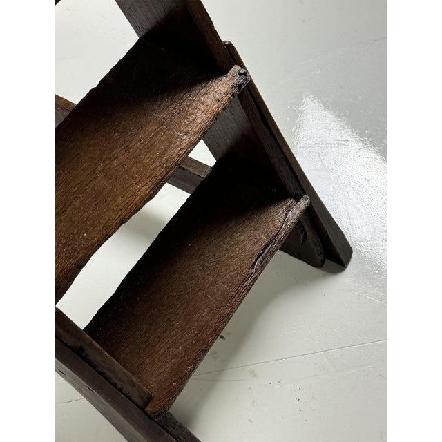 Brown Eglish nOak Library Stairs For Sale - Image 8 of 18