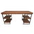 Farmhouse Reclaimed Wood & Iron Shelf Desk For Sale - Image 3 of 8