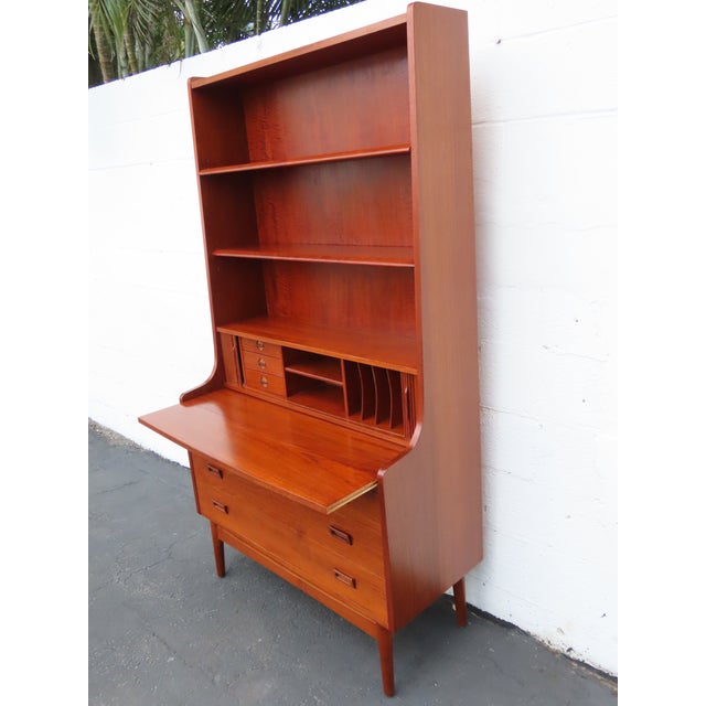 Johannes Sorth for Bornholms Møbelfabrik Bookcase With Secretary Desk 6905 For Sale In Miami - Image 6 of 18