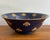 1990s Porcelain Gold and Navy Blue Bee Bowl For Sale - Image 6 of 6