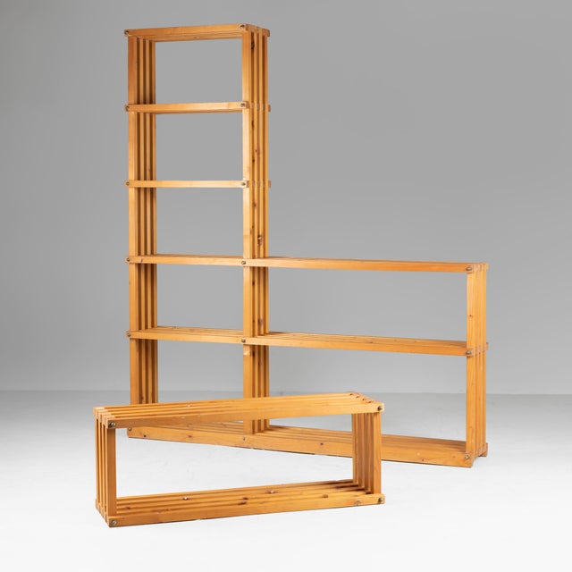 Vintage Wooden Bookcase, 1970 For Sale - Image 13 of 13