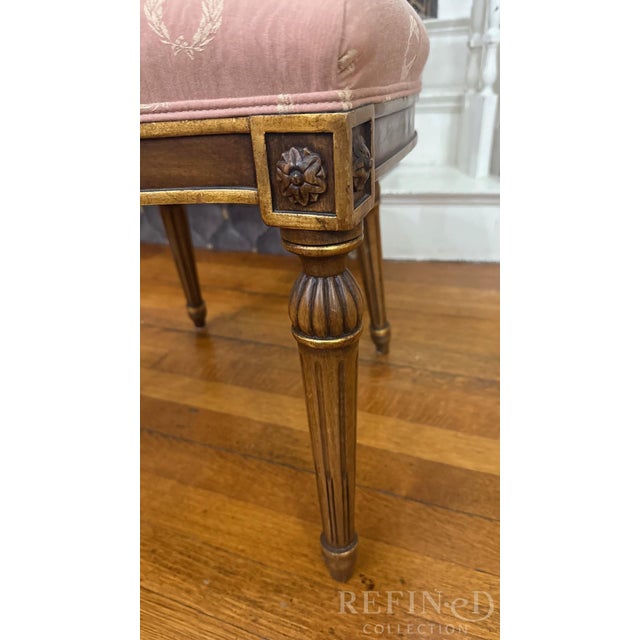 Set of 8 Karges Louis XVI–Style Dining Chairs in Scalamandre Fabric (2 Arm, 6 Side) For Sale - Image 15 of 18