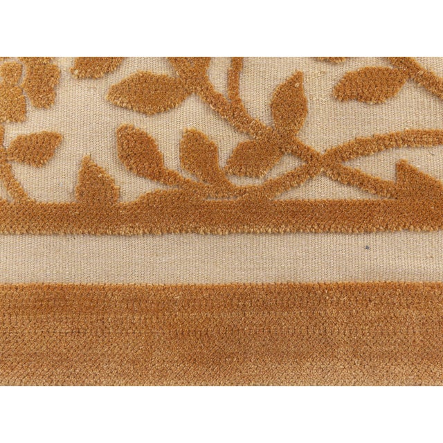 Modern Contemporary Handmade Wool Rug in Brown and Orange by Doris Leslie Blau For Sale - Image 3 of 9