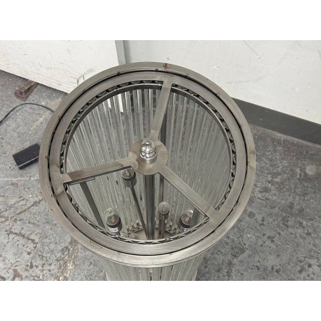 Wah Sing Lamp Company Glass Rod Floor Lamp For Sale - Image 4 of 12