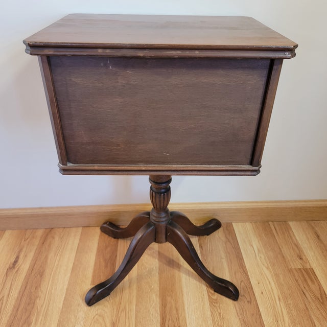 Early 20th Century Wooden Sewing Box / Side Table Chairish