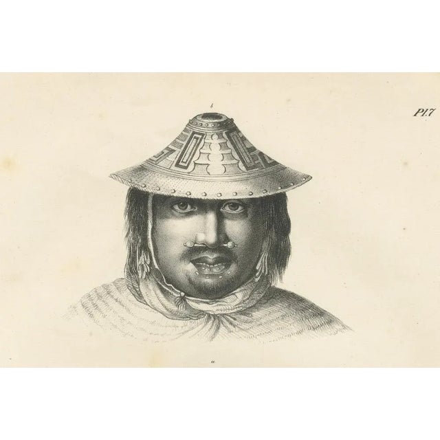Karl Joseph Brodtmann, Portraits of Inhabitants of Northwest America, 1836, Lithograph For Sale - Image 4 of 10