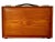 Mid 20th Century Teak Wood Briefcase For Sale - Image 11 of 11