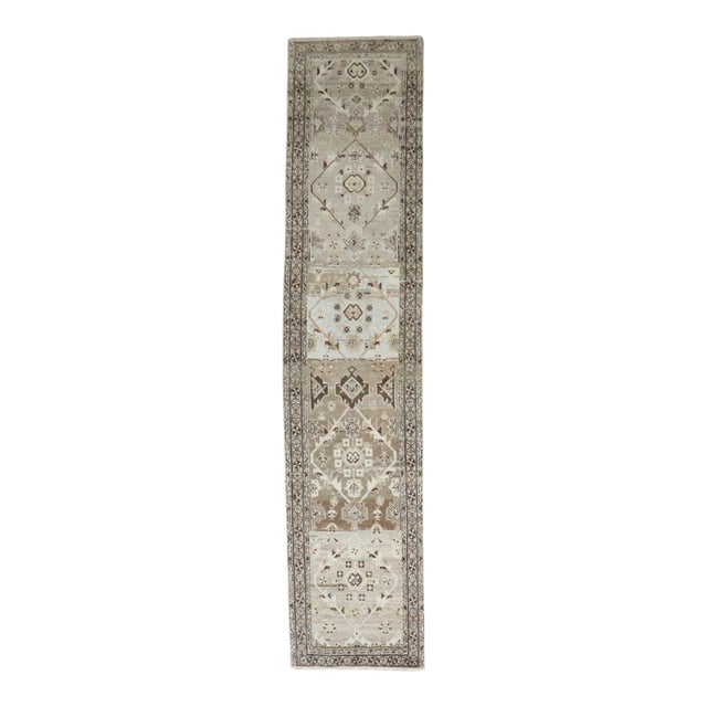 Zabihi Collection Narrow Antique Persian Malayer Runner - 1'11" x 8'9" For Sale