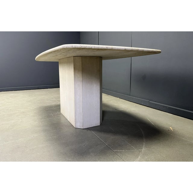 Stone Vintage Travertine Dining Table, 1970s For Sale - Image 7 of 14