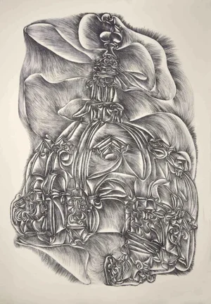 Fritz Baumgartner, Cathedral, Lithograph, 1970s