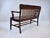 Antique Solid Dark Birch Lawyer's Bench, Newly Refinished For Sale In Philadelphia - Image 6 of 13
