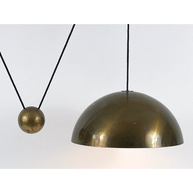 1970s Large Solan Counter Balance Pendant Lamp by Florian Schulz, 1970s For Sale - Image 5 of 18