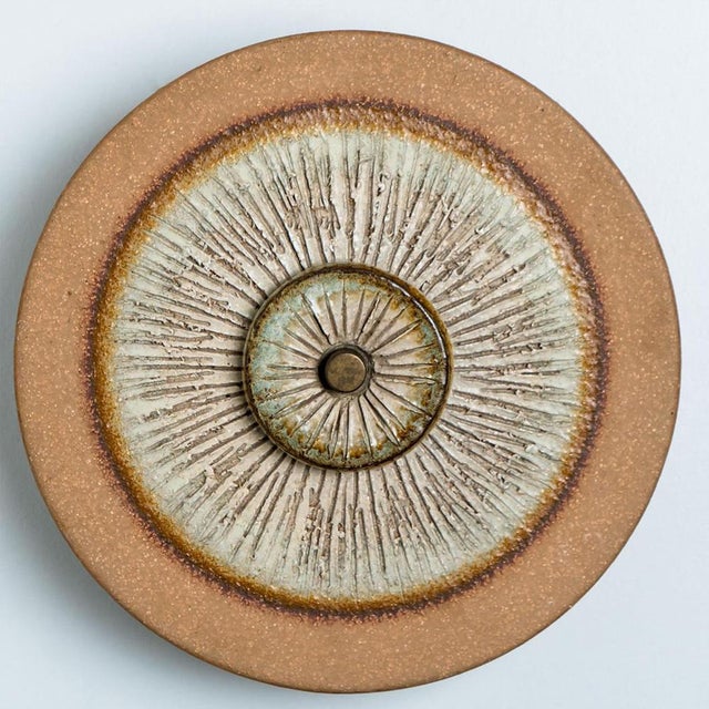 Round Ceramic Wall Light from Axella, 1970 For Sale - Image 3 of 15
