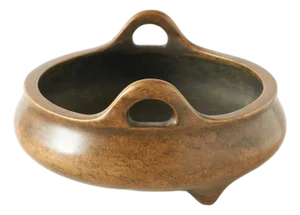 Bronze Tripod Censer with Double Ears