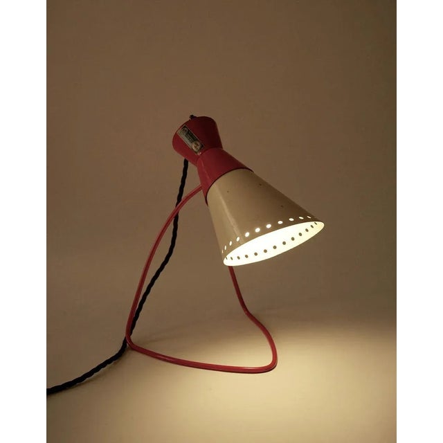 Metal Mid-Century Table Lamp by Josef Hurka for Napako, 1958 For Sale - Image 7 of 11