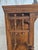 Antique 1890s Tiger Oak Over Mantel With Bowed Glass Cabinet & Beveled Mirrors For Sale - Image 15 of 17