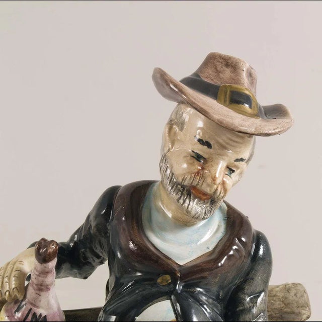 Art Deco Porcelain Statue from Capodimonte of Naples, 1930s For Sale - Image 3 of 7