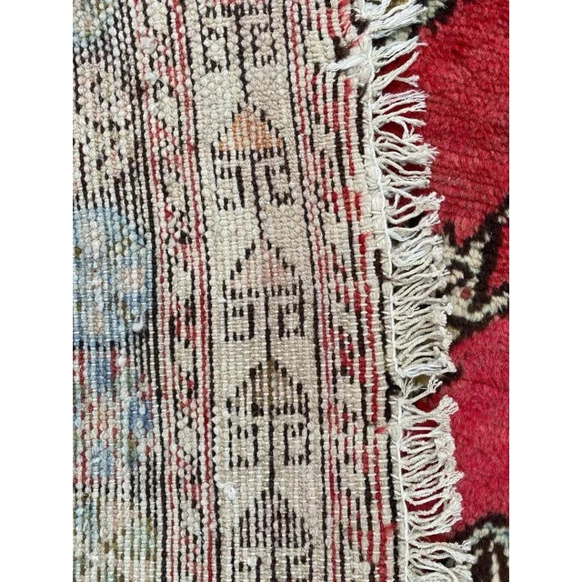 Vintage Rustic Wool Mazlaghan Rug, 1950s For Sale - Image 17 of 18