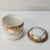Asian Early 1900s Nippon Gold Swags and Floral Hand Painted Ceramic Ring Box For Sale - Image 3 of 8