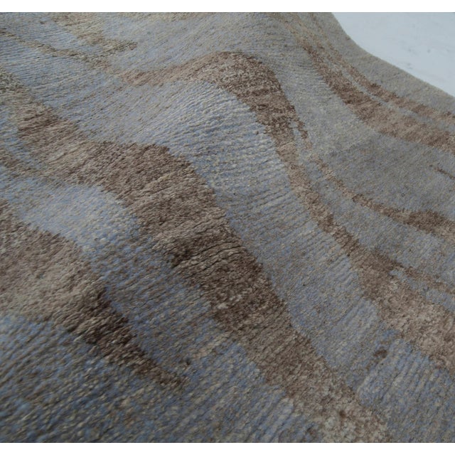 Modern Contemporary Tibetan Shadows Handmade Silk and Wool Rug by Doris Leslie Blau For Sale - Image 3 of 6
