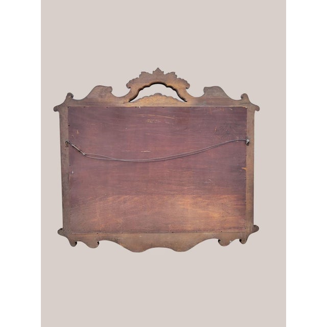 20th Century Italian Beechwood Carved Wall Mirror For Sale - Image 9 of 9