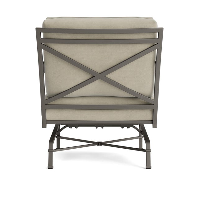 Brown Jordan Brown Jordan Venetian Motion Lounge Chair, Mica frame with Fusion Meadow fabric For Sale - Image 4 of 11