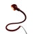 Metal Fully Flexible Red Snake / Serpent Gooseneck Desk Lamp from Eurolux, 1970s For Sale - Image 7 of 8