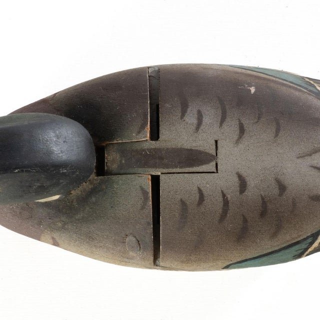 Black Carved Duck Decoy Box For Sale - Image 8 of 11