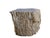 This striking side table is carved from a solid piece of petrified wood and forms part of a set, with the matching piece...