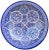 Handcrafted ceramic bowl from Fez, Morocco. Featuring a hand-painted fine Arabesque pattern in blue and white. Signed and...