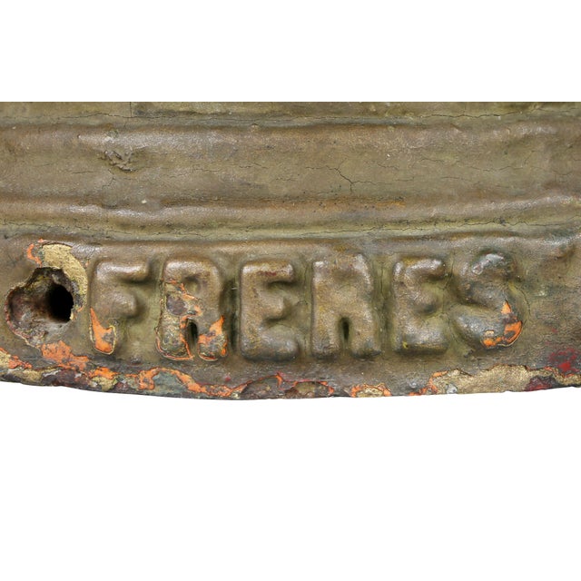 Gold French Cast Iron Horse Head Hitching Post For Sale - Image 8 of 11