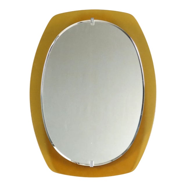 Oval Wall Mirror, 1960s For Sale