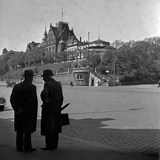 1930s Harbor Hospital at Hamburg St. Pauli and People, Germany 1938, Printed 2021 For Sale - Image 5 of 5