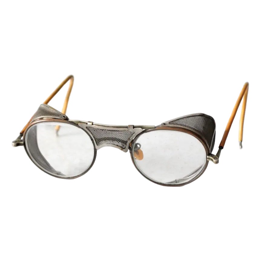 Baush+Lomb ボシュロム safety American optical Vintage 1960's American Optical Safety Glasses Black Clear Color