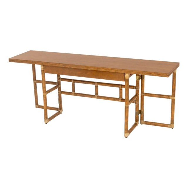 Lyda Levi X McGuire Company Gate Leg Console Table For Sale