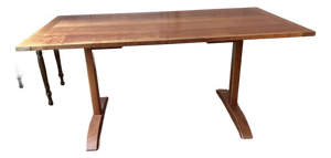 Solid Vintage Cherry Wood Trestle Table